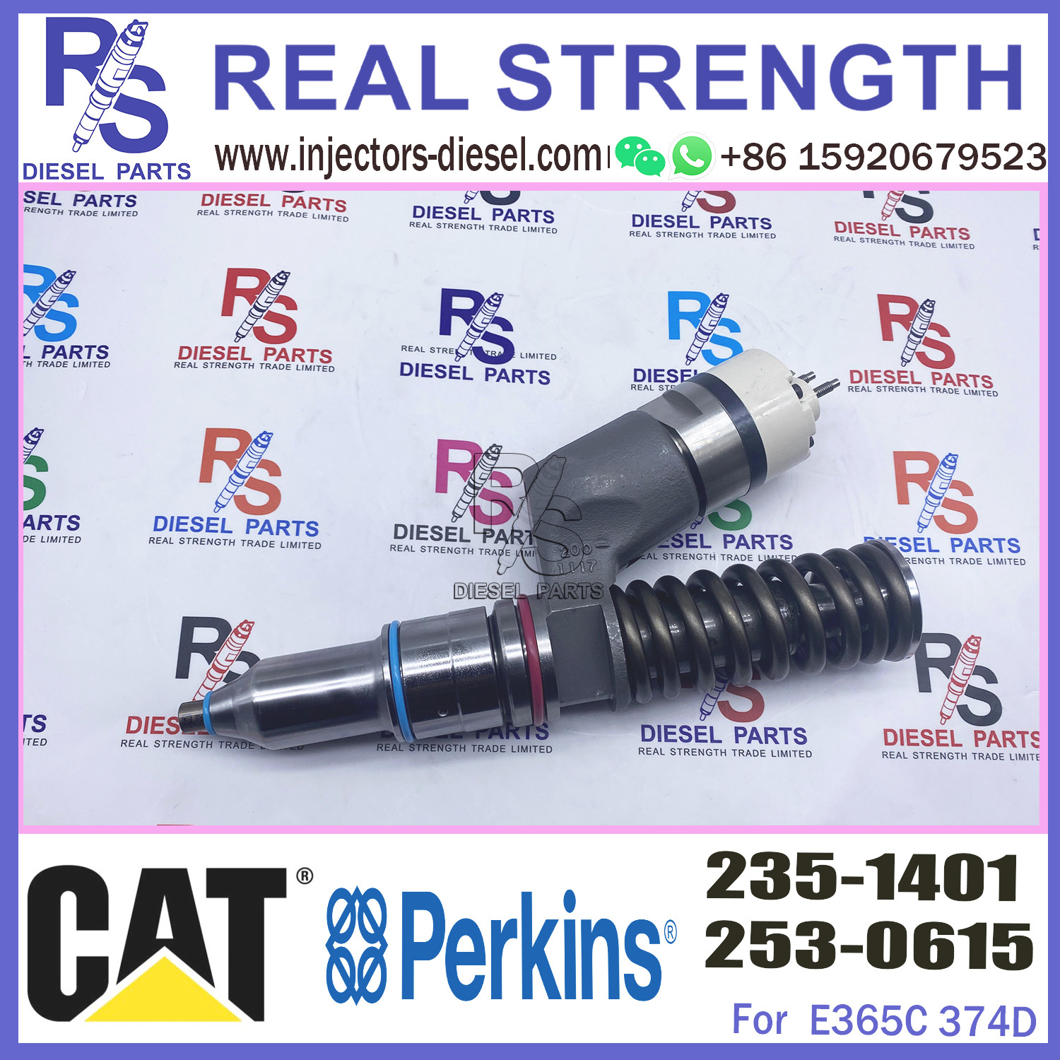 Diesel engine fuel injector 235-1401 excavator C11 C13 diesel engine spare parts 235-1401