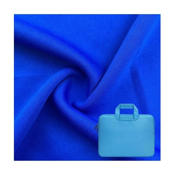Color Fastness 3.5-4.0 Grade 100% Polyester Double Sided Knitted Fabric For Bags