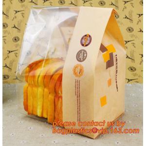Customize Translucent Window Brown Greaseproof Kraft Paper Bag Special Opp