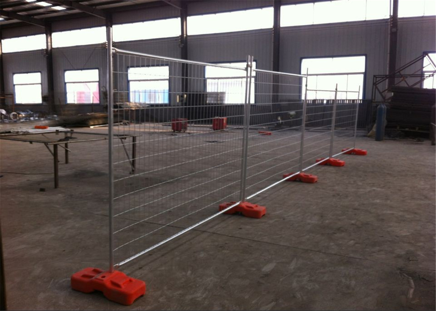 Portable Chain Link Fence Galvanized Temporary Fence For Construction