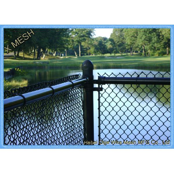 black colored chain link fence