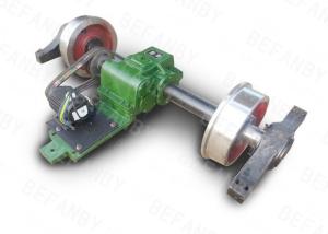 China Large Capacity Double Flanged Rail Wheels , 800mm Crane Wheel Blocks With Shaft factory