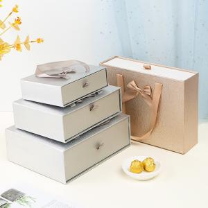 Custom Printed Ribbon Drawer Gift Box for Wrapping and Packaging Paperboard Type