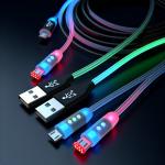 Voice Control LED USB Type-C Charging Cable with Colorful Light