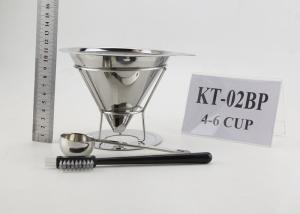 China Professional Coffee Maker Gift Set Paperless Stainless Steel Filter With Rack factory