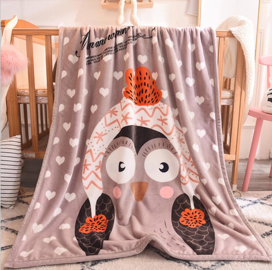 Non Allergenic Machine Weaved Flannel Fleece Blanket Super Soft For Kids