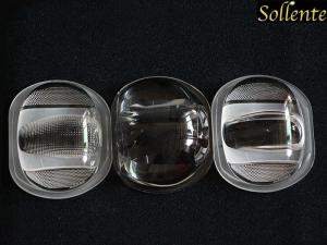 China Glass COB Street Light 100W LED Lens Reflector 107MM 135x65 Degree factory
