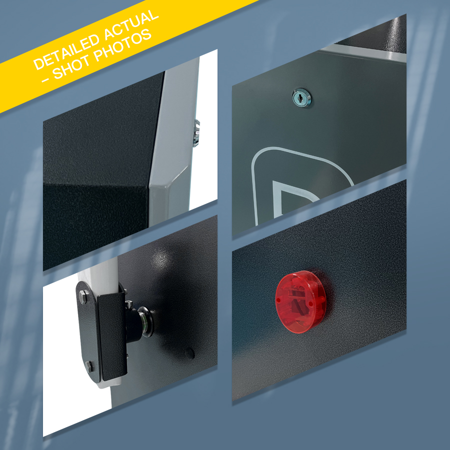 HCW Electronic RFID Car Parking Barrier Gate Road Crash Barrier With LPR System