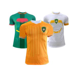 China 100% Polyester Football Jerseys Durable Permeable With Jacquard Dot Stripe Pattern factory