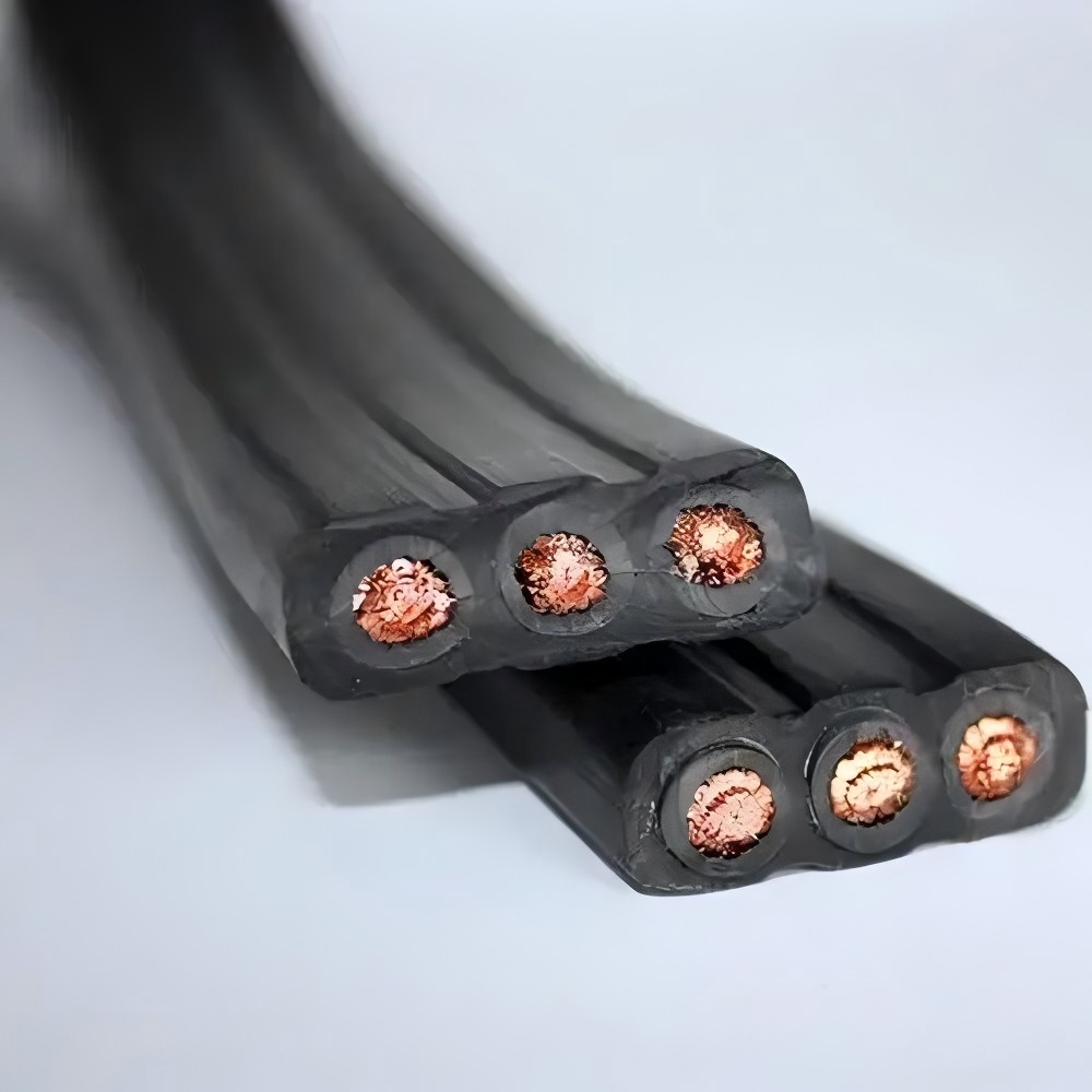 China EPR Insulation, SE3 Jacket Rubber Flat Flexible Traveling Cable YZB factory