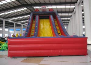 China Spiderman inflatable dry slide Marvel super spiderman red classic cartoon inflatable standard slide on sale factory