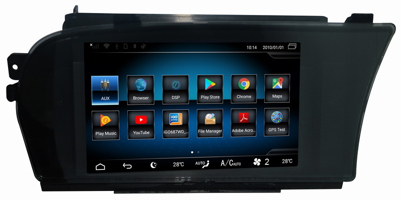 Ouchuangbo car radio gps dual zone android 9.0 for Benz S250 S300 S350 S400 s500 s600 W221 RHD for BT wifi 8 core USB