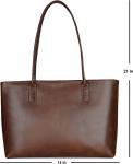 Vintage Briefcase Computer Leather Laptop Tote Bag , 16x21 Work Office Shoulder