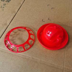 China Red Cylindrical Poultry Drinker / Plastic Water Feeder Anti Drip Constant Water Supply For Poultry factory