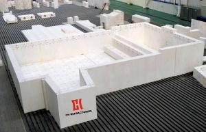 China High Temperature AZS Fire Brick Light Yellow Customizable Thermal Conductivity ≤0.2W/M.K factory