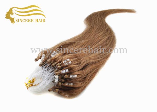 20 Inch Micro Ring Hair Extensions for sale - 50 CM 1.0 G Light Brown Micro