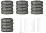 Galvanized Stainless Steel Mesh Scourer 10g 15g Round Shape Strong Cleaning