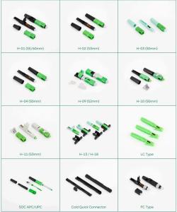 China Sc Apc fast connectors fiber optic, Assembly single mode optic fast connector factory