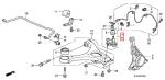Ball Joint Lower Front Suspension , 51220 SNA A03 Right Front Lower Ball Joint