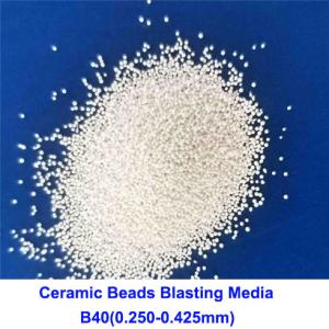 China Zirnano 62-66% Ceramic Bead Blasting Media Blasting Materials For Magnesium Alloy factory