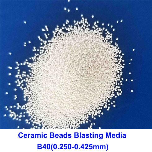 Zirnano 62-66% Ceramic Bead Blasting Media Blasting Materials For Magnesium