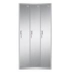 Big Capacity 3 Door Stainless Steel Medicine Display Cabinet With Vent Hole