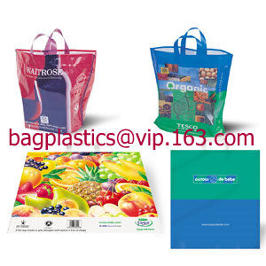 Promotion soft loop handle plastic bag produced by shanghai manufacturer