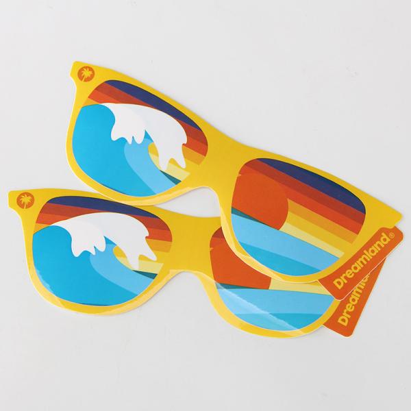 Irregular Die Cut Shape 5cm Paper Sticker Labels Self Adhesive Label Paper For