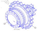 Belparts Excavator E320 320 Travel Gearbox 511-6006 511-6007 571-4032 Travel