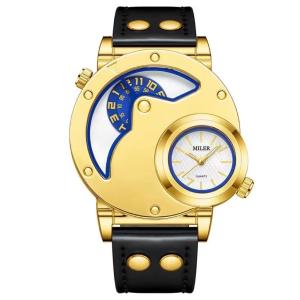China Creative Design Quartz Watch With Durable Denim Leather Strap For Teenagers factory