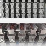 Industrial Dimpled Double Hopper Screw Feeding Multihead Weigher For Fresh