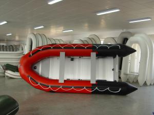 China Full Colors Inflatable Sport Boat 86 KG 410 Cm Folding Sailing Boat For Patrolling factory