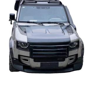 China Carbon Fiber Hood for Land Rover Defender Carbon Fiber Material Defender Upgraded SVR Style Cover factory