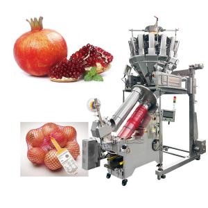 China Full-automatic Mesh Bag Packaging Machine with 25-40 BPM Speed and 1.5 Years Warranty for Waterproof Fruit and Vegetable Packaging on sale