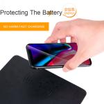 Mobile accessories wireless charger New Creative PU Leather Mouse Pad for iPhone