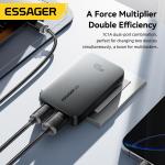 ESSAGER ES-CD48 Series 2 Ports 45W Type C Quick USB Fast Charger