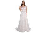 Backless White Wedding Bridesmaid Dresses Embroidery Lace Long Dress