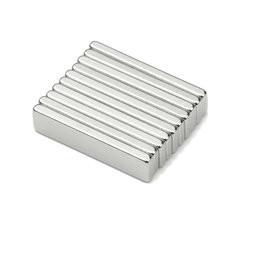 China Sintered Neodymium N42 Block Magnets 25x10x12mm use in led light factory