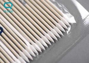 China High Absorbency Sterile Cotton Buds , Medical Cotton Swabs For Micro Mechanical Cleaning factory