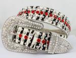 fashion horse hair rhinestone belts for women classic style