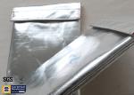 Silver Fireproof Document Bag Pouch 1022℉ Fiberglass Non Irritating Durable