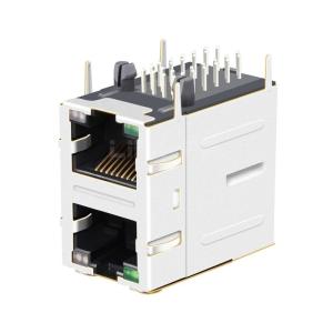 LPJG17512A26NL 1000 Base-T RJ45 Female Connector With Leds