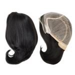 Jewish Wigs Brown Injection Silk Top Kosher Lace Front Jewish Wigs New Glueless