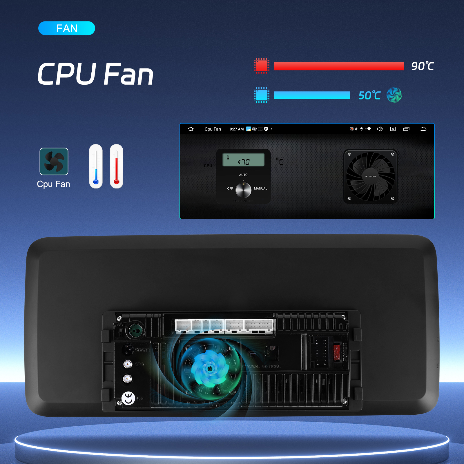 USB Connection 12.3 Inch 8 Core Car Radio with 4G WiFi Carplay Bluetooth GPS Touch Screen