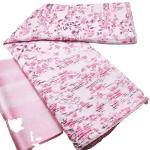 2023 Baby Pink African Brocade Fabric Jacquard Damask Design Brocade Jacquard