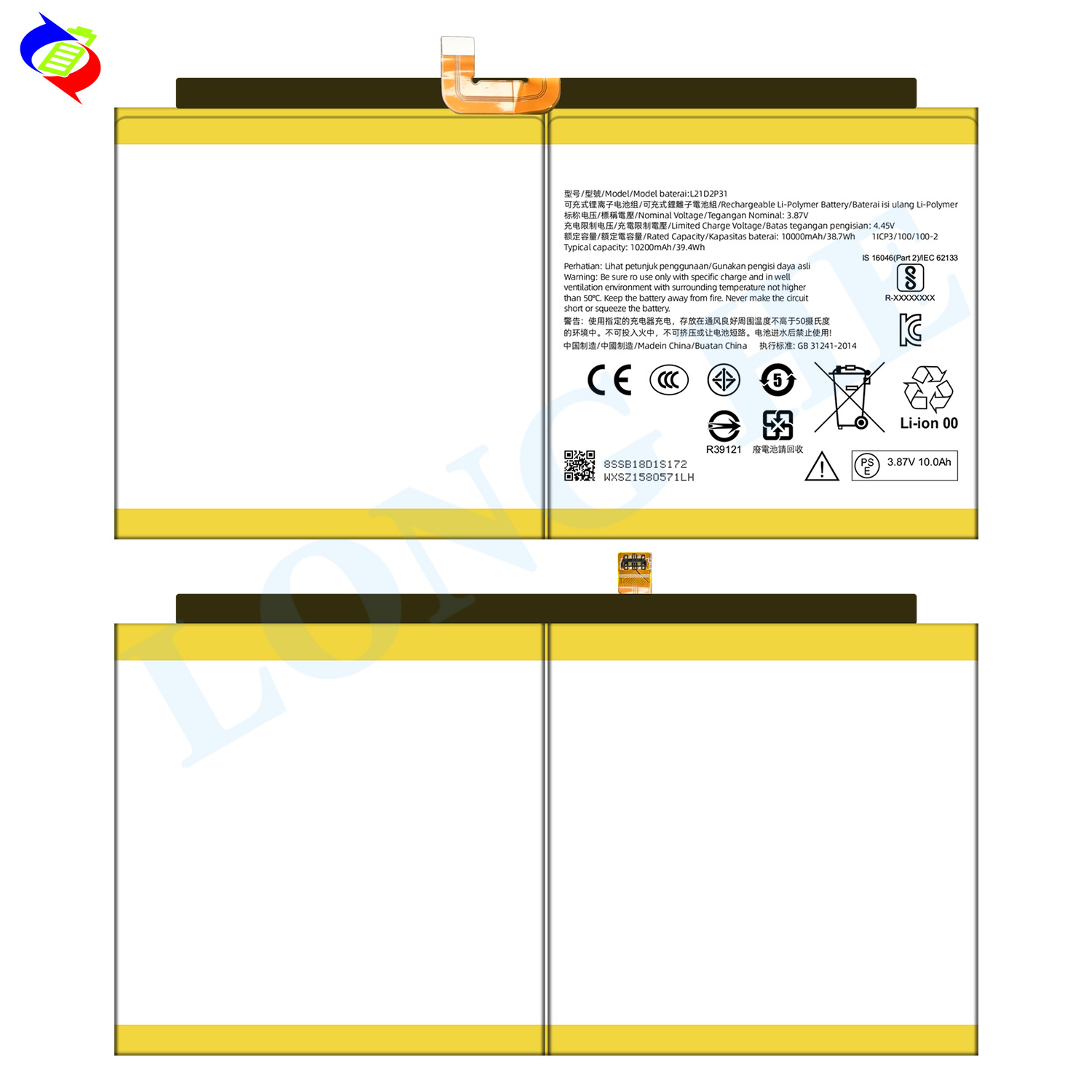 Lenovo Xiaoxin Pad Pro 12.6 Replacement Batteries Rechargeable Batteries 10200 mAh