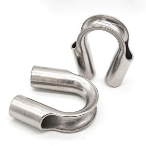 China Hardware Rigging High Polished 304 316 Stainless Steel Pipe Wire Rope Thimble factory