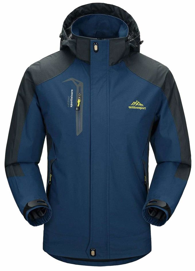 100% Polyester Womens Custom Outdoor Clothing , Breathable Rain Jacket Lightweight Windproof