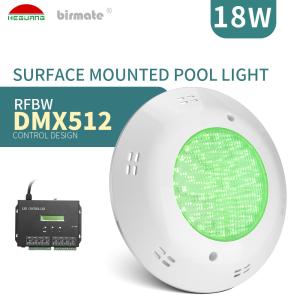 China SMD5050 RGBW LED Fiberglass Pool Lights 18W Color Changing Swimming Pool Lights factory