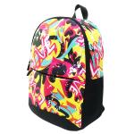 Schoolbag female students Korean graffiti campus backpack simple junior high